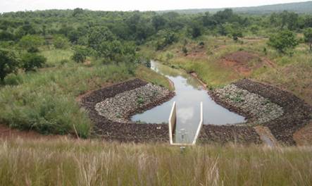 The spillway of the Comoé dam in Burkina Faso. Photo Credit: Hervé Lévite